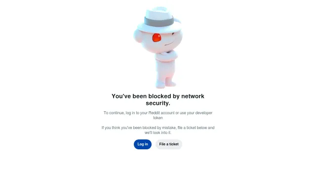Screenshot of Reddit