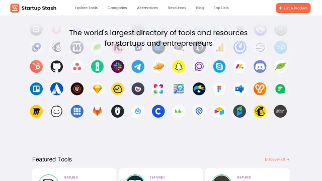Screenshot of StartupStash